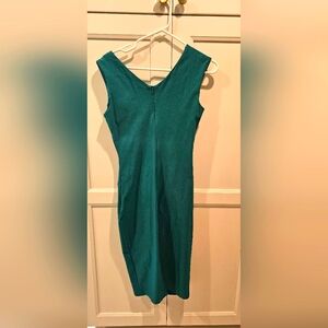MUXXN turquoise form fitting/stretch size M dress
